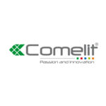 Logotipo de Comelit. Matas Ramis es distribuidor de sus productos