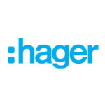 Logotipo de Hager. Matas Ramis es distribuidor de sus productos