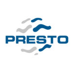 Logotipo de Presto. Matas Ramis es distribuidor de los materiales