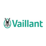 Logotipo de Vaillant. Matas Ramis es distribuidor de los materiales
