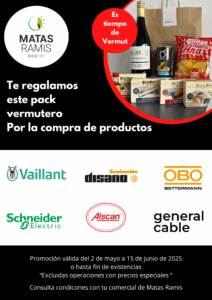 Diseño de la promoción regalo pack vermut por la compra de productos en Matas Ramis 2025